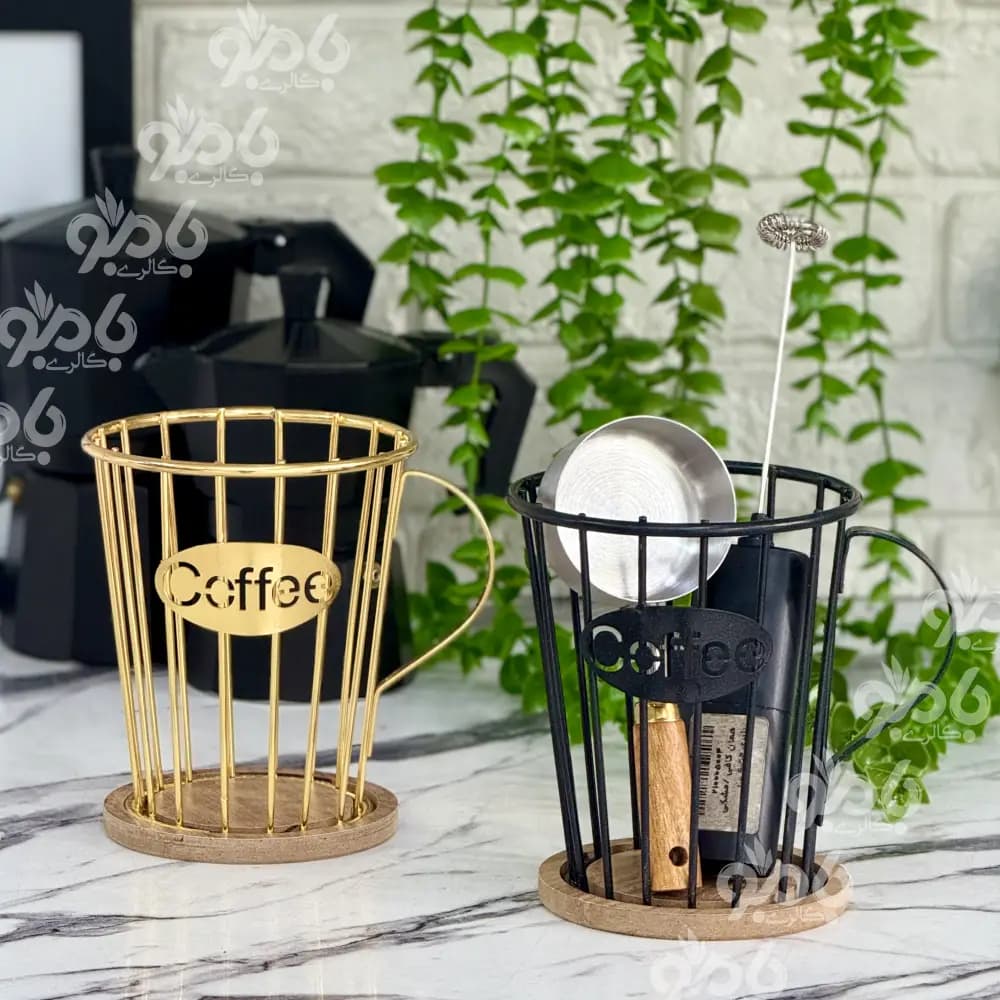 استند کافی لیوانی چوبی