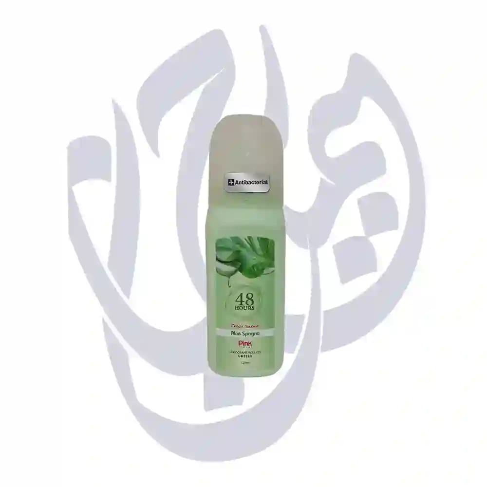 مام رول ضد تعریق پینک مدل آلوورا اسفناج گیاهی Aloe Spagana حجم 120میل
