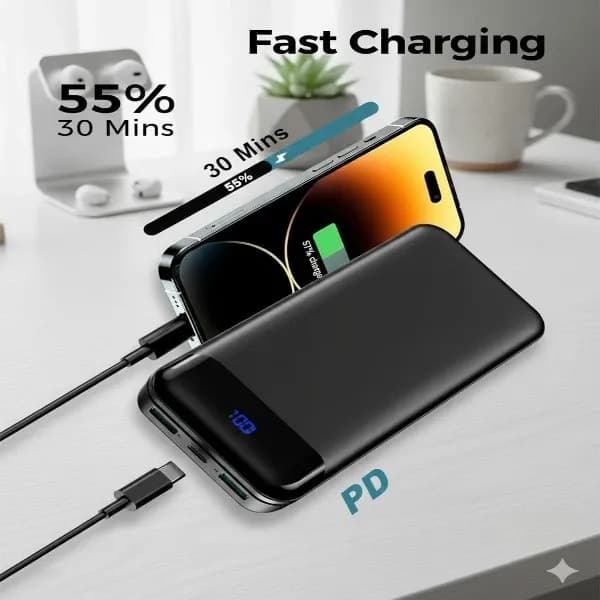 پاوربانک 65 وات یوسوندا مدل YXD-A93 ظرفیت 20000 میلی آمپر ساعت — تصویر ۴
