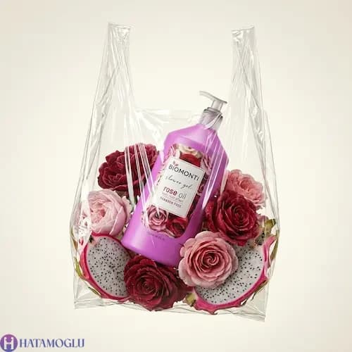 شامپو بدن بیومونتی Biomonti مدل Rose Oil حجم 1000 میلی لیتر — تصویر ۲