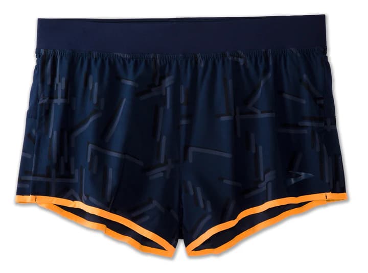 شورت ورزشی مردانه سرمه ای بروکس Brooks Sherpa 3″ Split Short