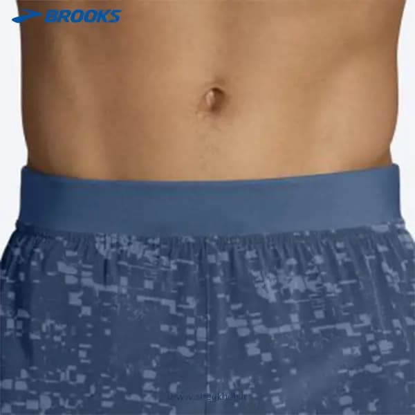 شورت ورزشی مردانه آبی روشن بروکس Brooks Sherpa 3″ Split Short — تصویر ۱۱