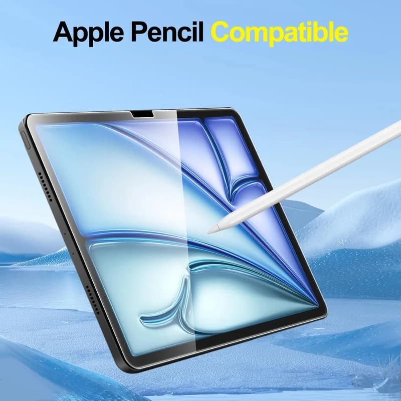 گلس محافظ صفحه نمایش شیشه ای مناسب تبلت اپل (2025 iPad Air 13 (M2 2024_M3 — تصویر ۲