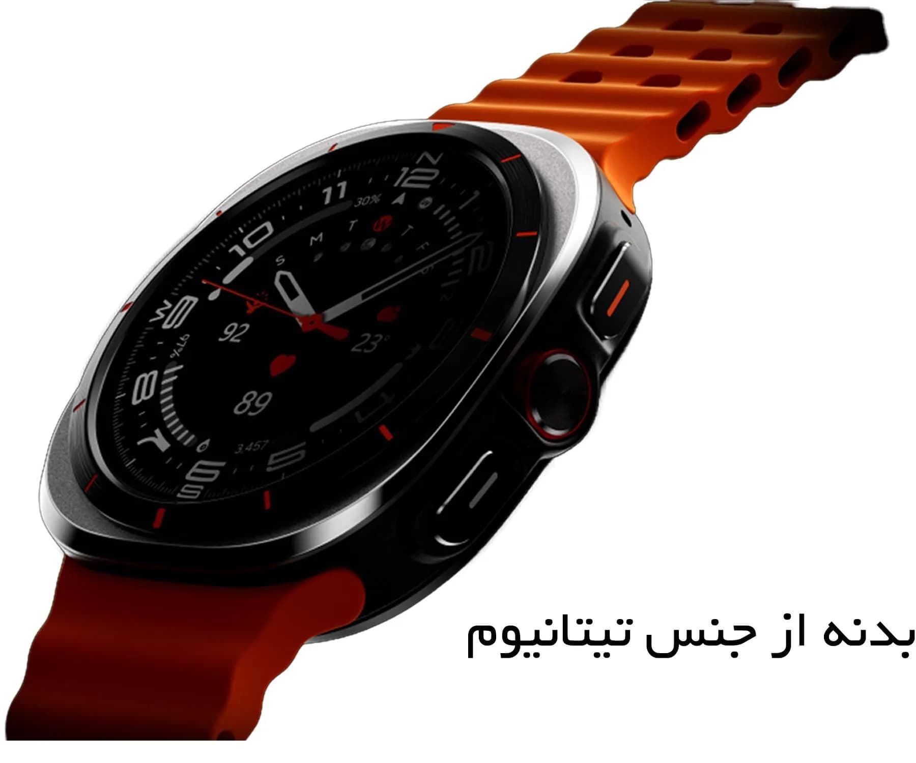 ساعت هوشمند سامسونگ مدل Galaxy Watch Ultra L705 (LTE, 47mm) بند سیلیکون اصل — تصویر ۸