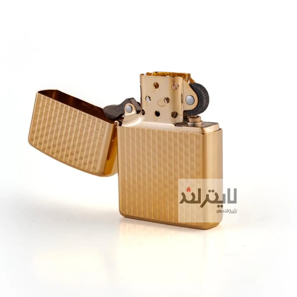 فندک زیپو روکش طلا — تصویر ۳