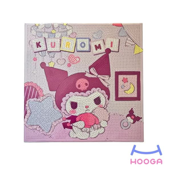 تابلو نقاشی الماسی 30×30 طرح کرومی بنفش
