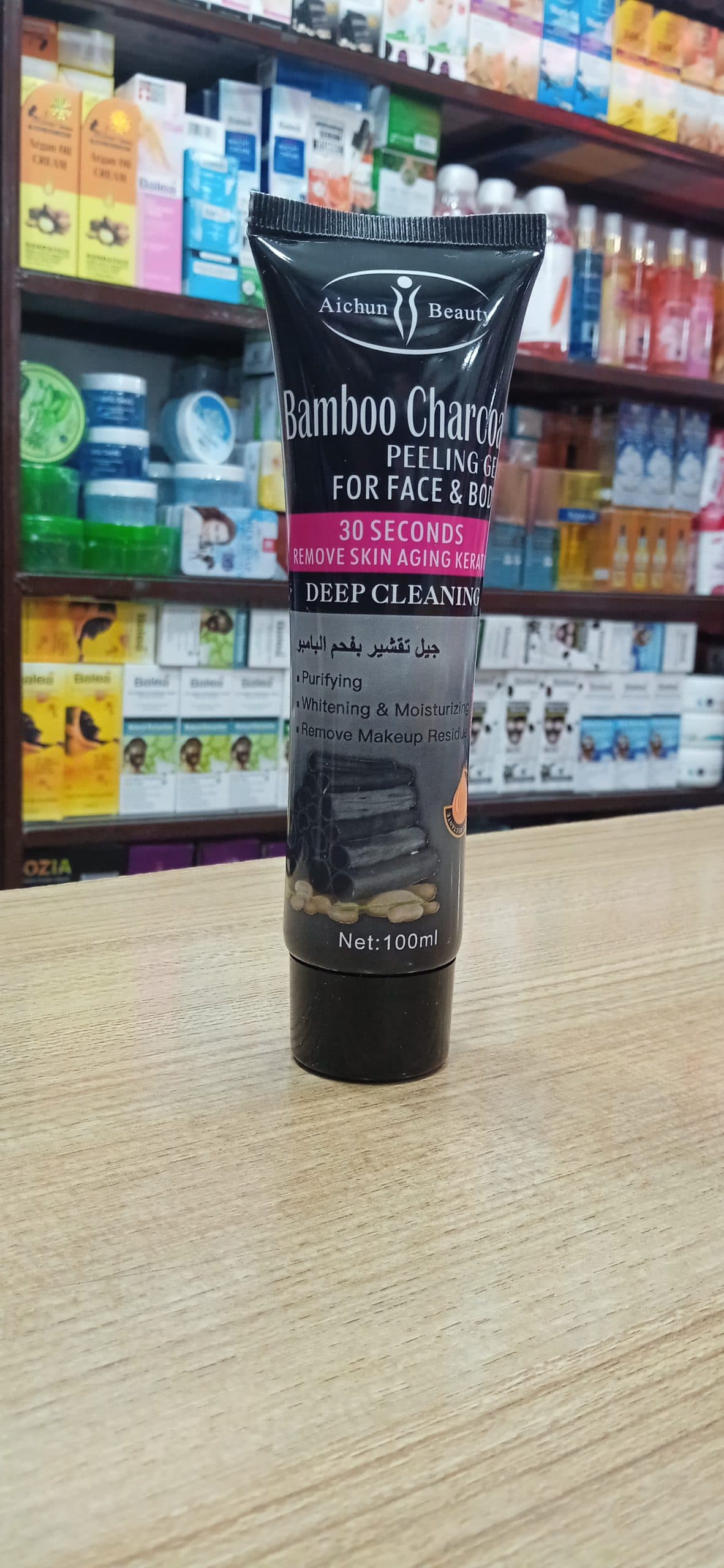 ژل لایه بردار عصاره زغال چوب بامبو آیچون بیوتی AICHUN BEAUTY — تصویر ۲