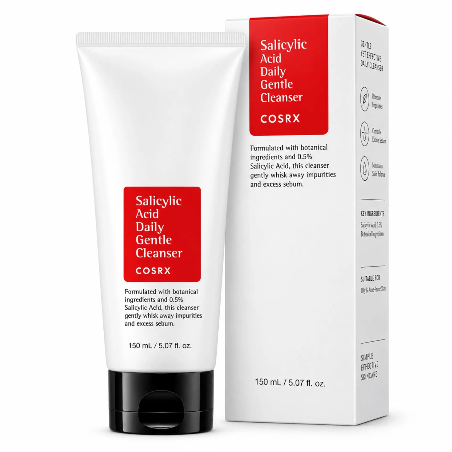 شوینده روزانه صورت سالیسیلیک اسید کوزارکس 0.5٪ حجم 150 میل | COSRX Salicylic Acid Daily Gentle Cleanser — تصویر ۲