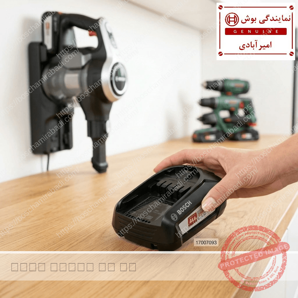 باتری جاروشارژی بوش اصل با کد فنی 17007093 — تصویر ۲