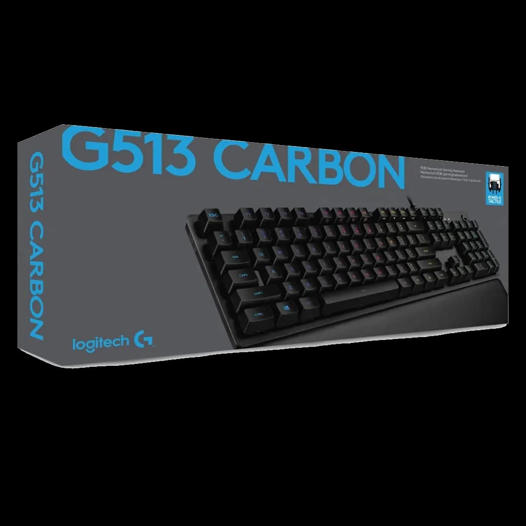 کیبورد باسیم لاجیتک مدل G513 Carbon GX Blue Clicky — تصویر ۲