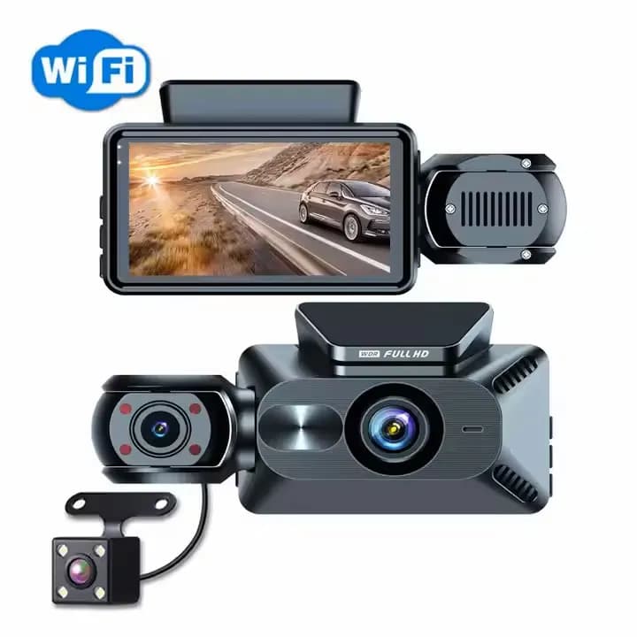 دوربین ثبت وقایع خودرو 3 دوربین مدل ActionCam XC107 WiFi