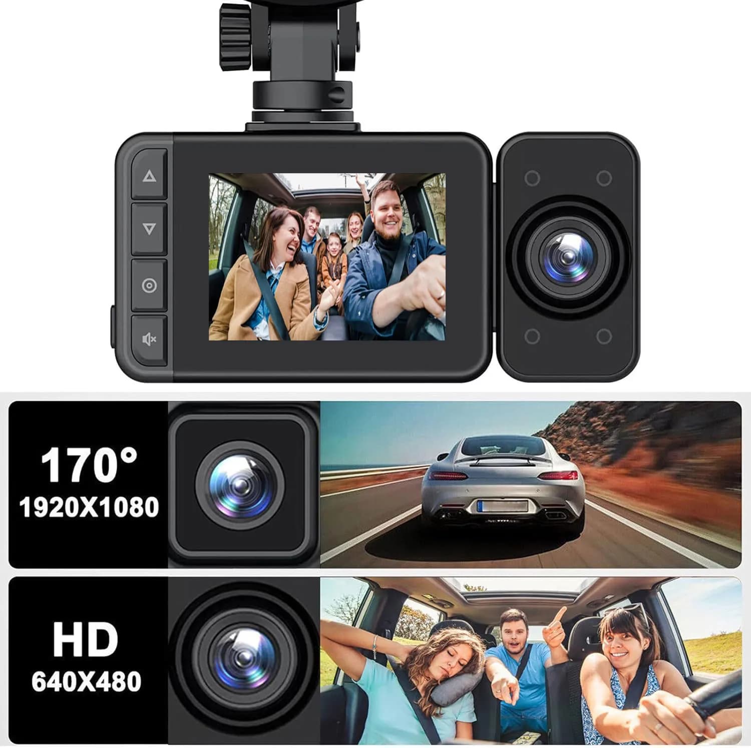 دوربین ثبت وقایع خودرو 3 دوربین مدل RoadLens F31 Wi-Fi — تصویر ۵
