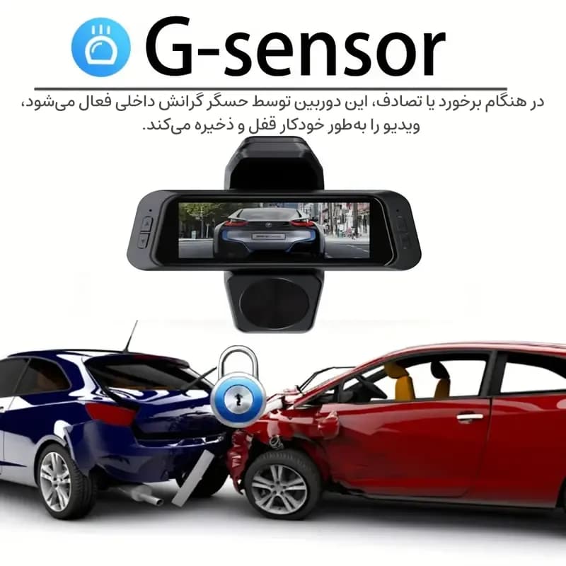 دوربین ثبت وقایع خودرو 3 دوربین مدل RoadLens S18 — تصویر ۶