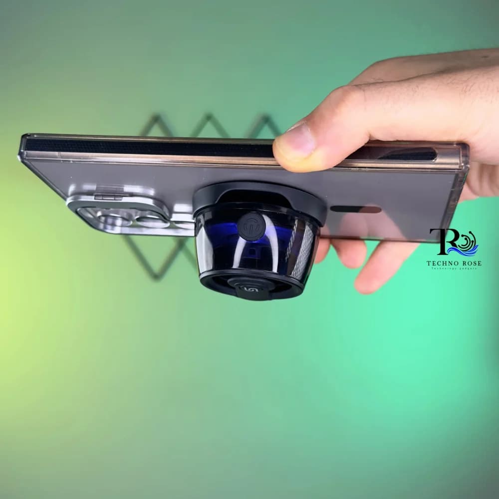 مینی اسپیکر بلوتوثی مگنتی پورودو PD-STMS3W-BK با نورپردازی RGB — تصویر ۳