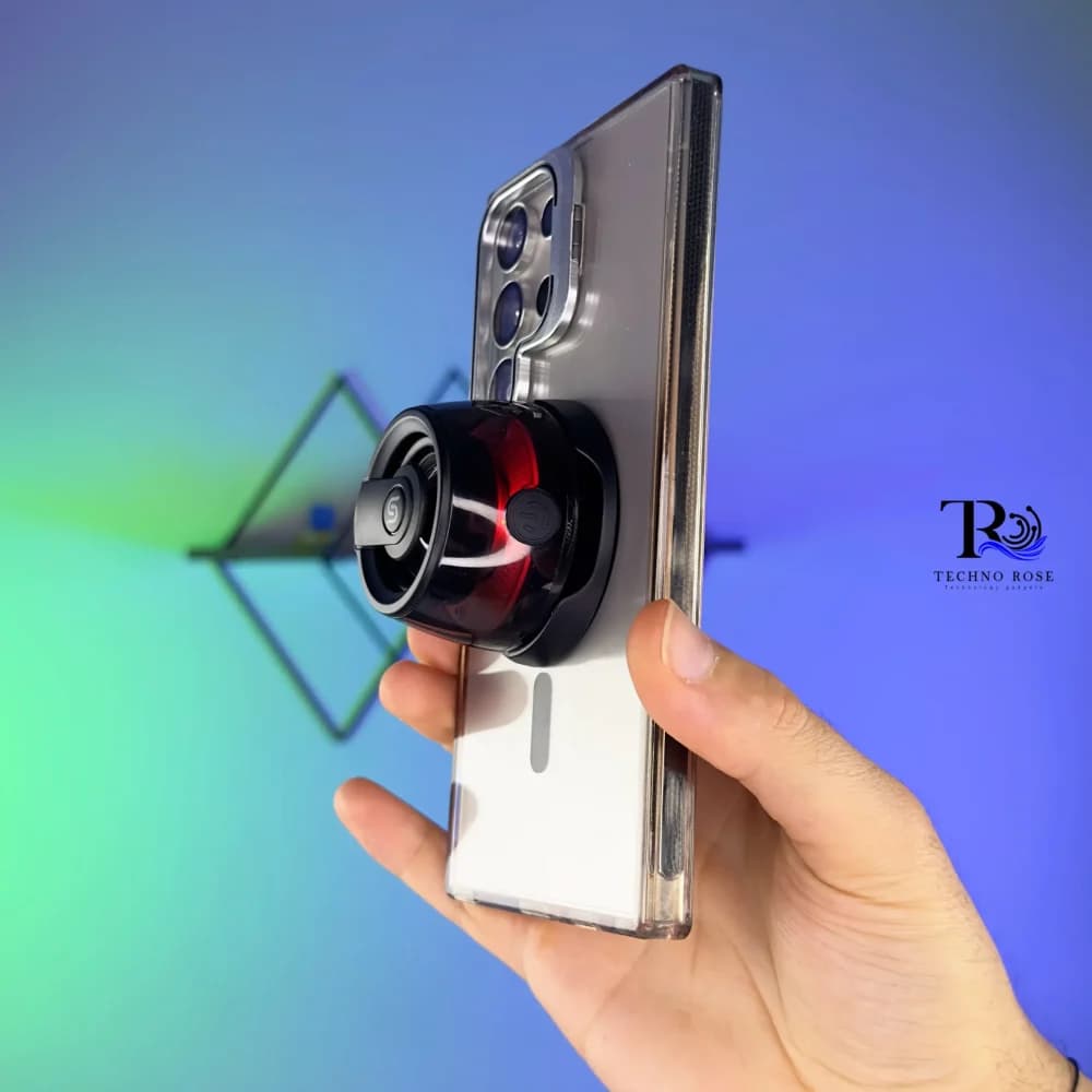 مینی اسپیکر بلوتوثی مگنتی پورودو PD-STMS3W-BK با نورپردازی RGB — تصویر ۲