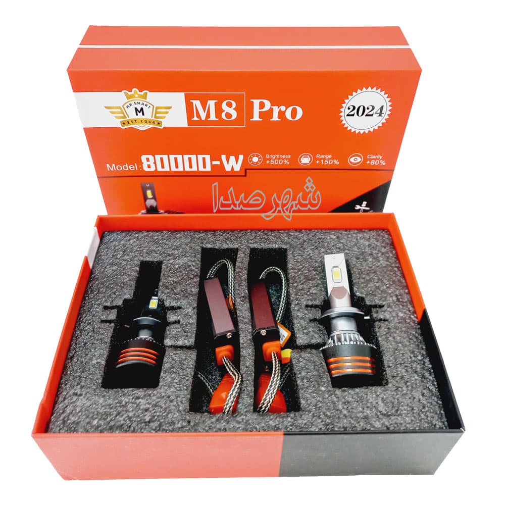 هدلایت مستر اسمارت پایه H7 مدل Mr-SMART M8 PRO — تصویر ۳
