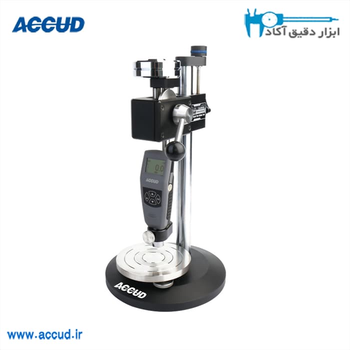 پایه صفحه دار سختی سنج لاستیک Shore A (اکود با گارانتی شرکتی) Accud مدل HS-1A-STD