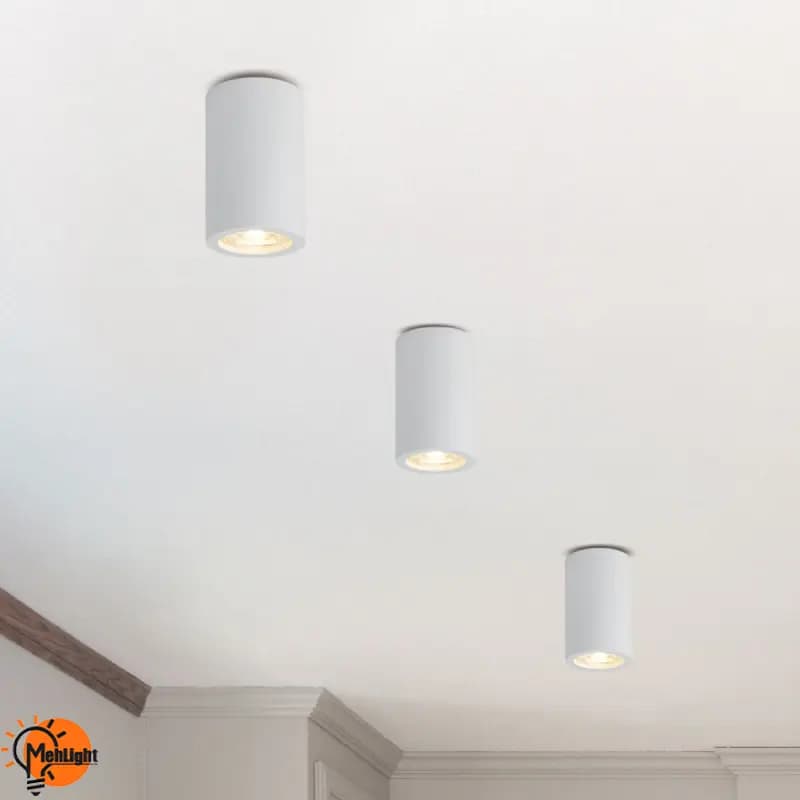 فریم چراغ روکار گچی استوانه ای کد MR-719 آقای نور — تصویر ۲