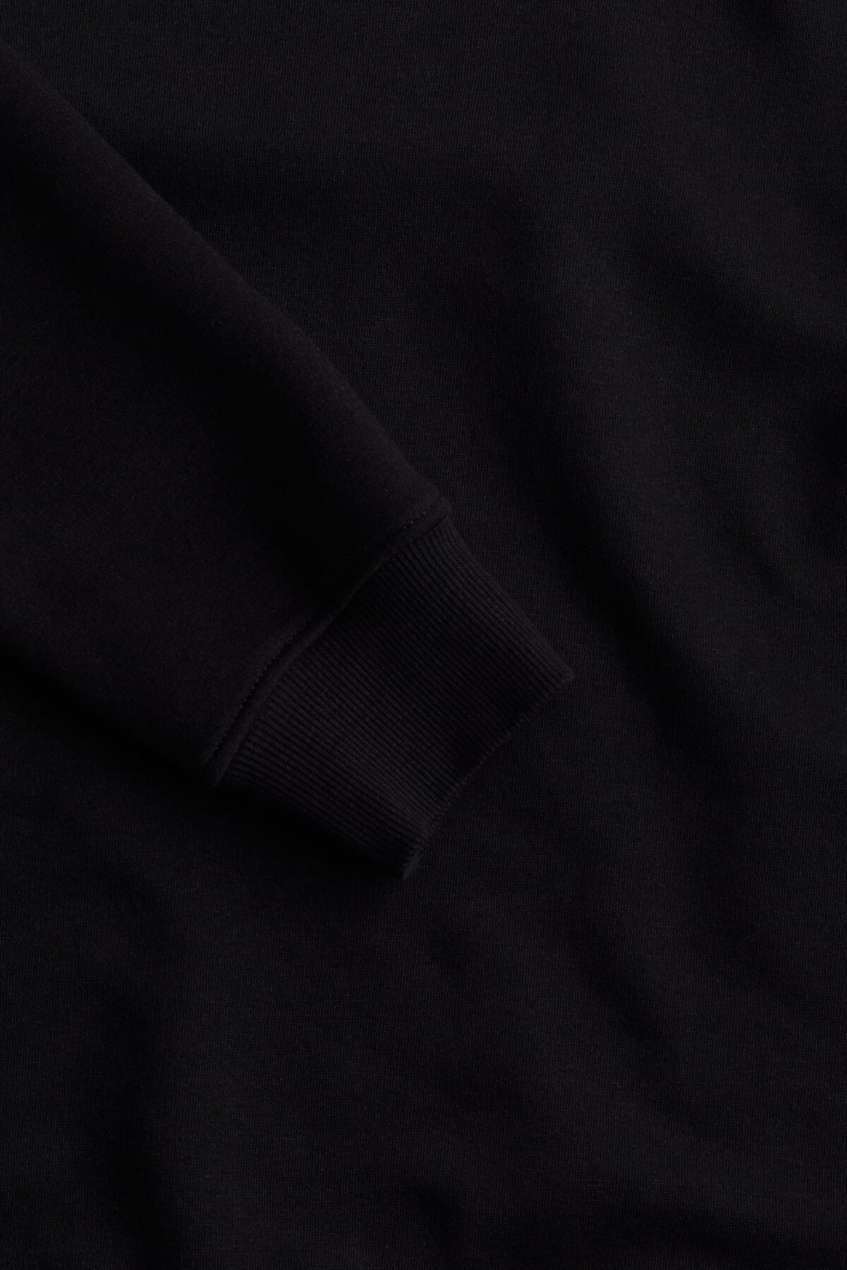 لباس اچ اند ام دخترانه پنبه ای مشکی راسته Fitted/فیت بیسیک کژوال/روزمره | H&M 1249087 ID — تصویر ۲