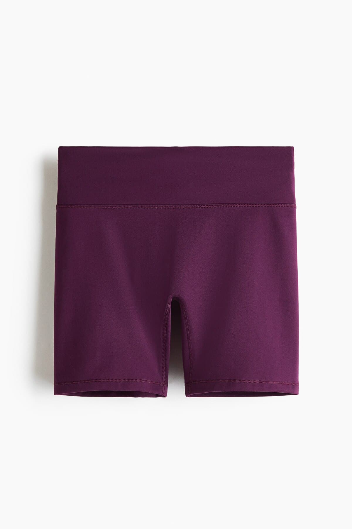 شلوارک برمودا اچ اند ام دخترانه بنفش راسته Regular/رگولار فاق بلند آستین کوتاه ورزش | H&M 1309410 ID — تصویر ۳
