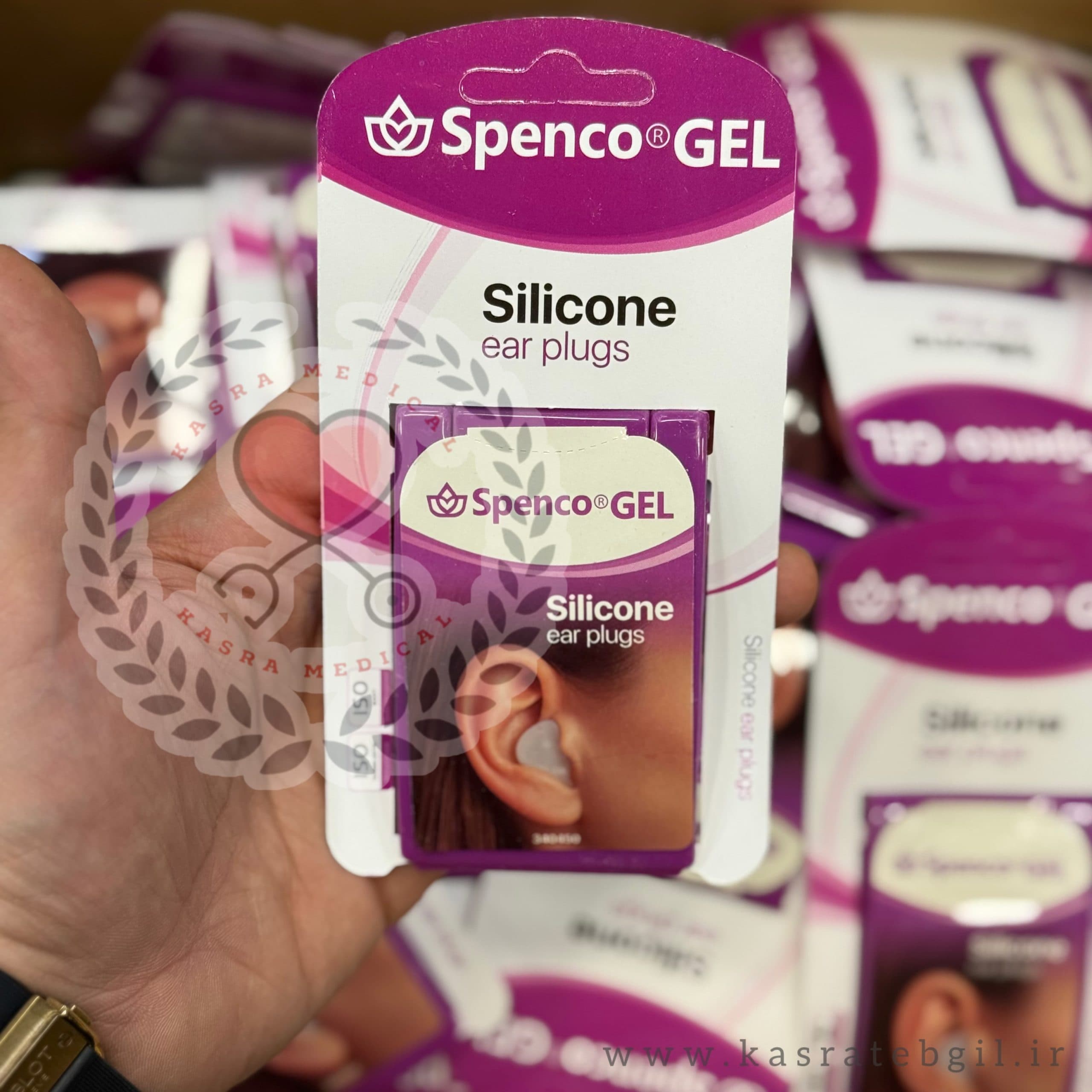 گوش گیر سیلیکونی اسپنکوژل Spenco-Gel کد 340450 — تصویر ۲