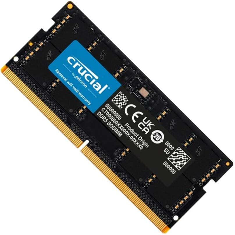 رم لپ تاپ کروشیال Crucial CT8 Single Channel CL46 5600MHz DDR5 8GB — تصویر ۲