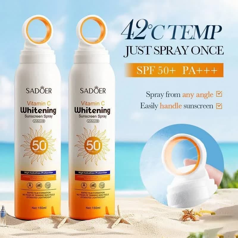 اسپری ضدآفتاب ضدلک ویتامین C برند SPF50 SADOR — تصویر ۵
