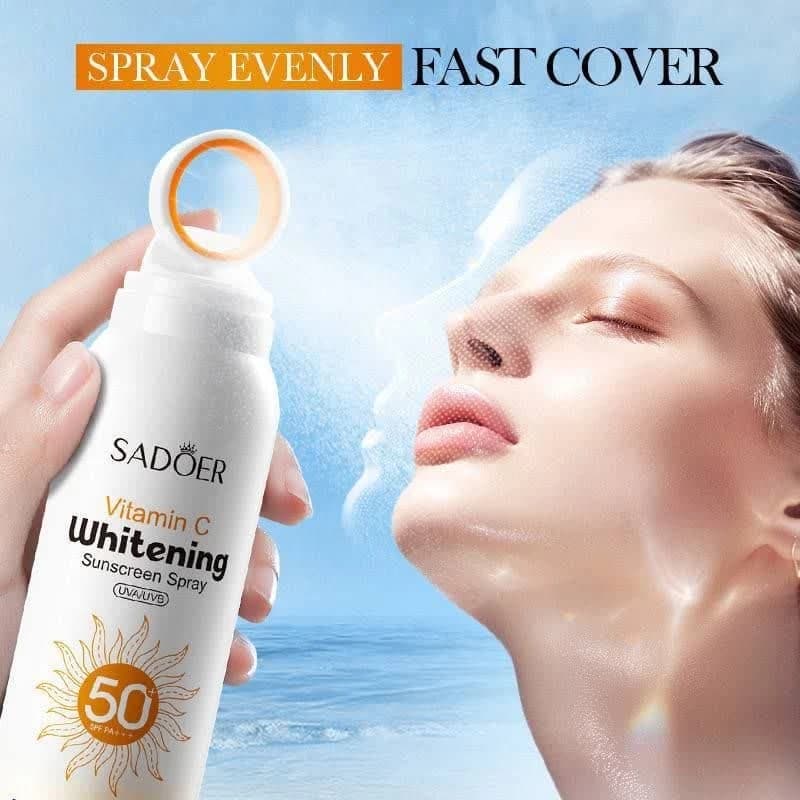 اسپری ضدآفتاب ضدلک ویتامین C برند SPF50 SADOR — تصویر ۲