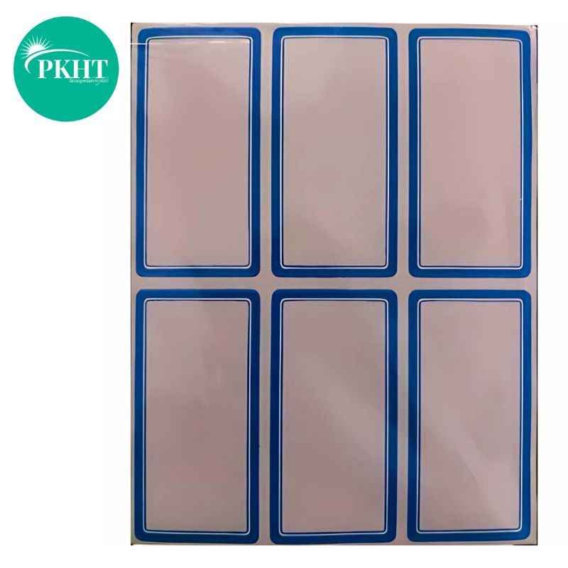 برچسب دور آبی 100 برگی سایز 3.5 × 6.8 سانتیمتر ایرانی عمده