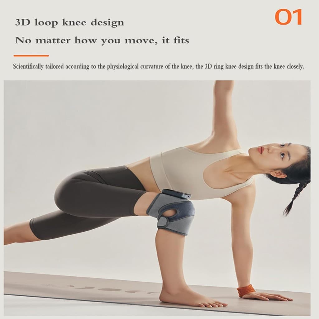 ماساژور زانو گرمکن دار مدل FEVER MASSAGE KNEE PADS AM-11 — تصویر ۲