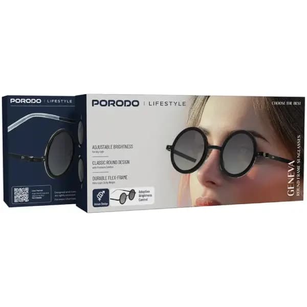 عینک آفتابی پرودو مدل Porodo Lifestyle Geneva Round Frame Sunglasses — تصویر ۱۰