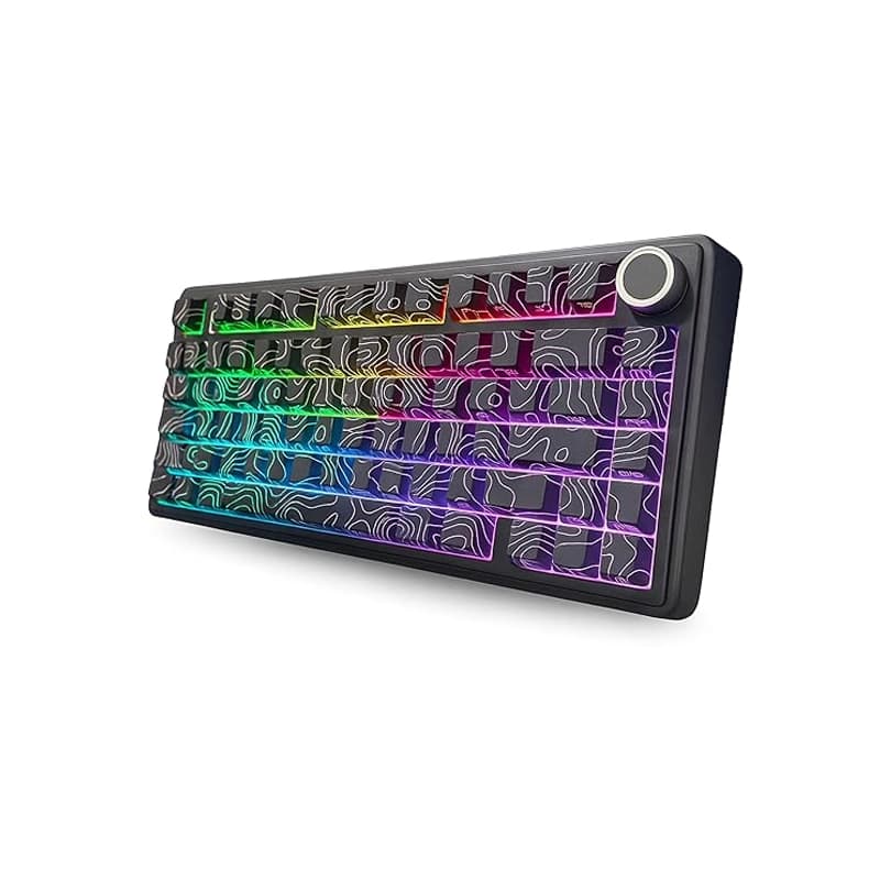 کیبورد بی سیم گیمینگ AULA F75 BLACK CONTOUR SEIYA SWITCH — تصویر ۲