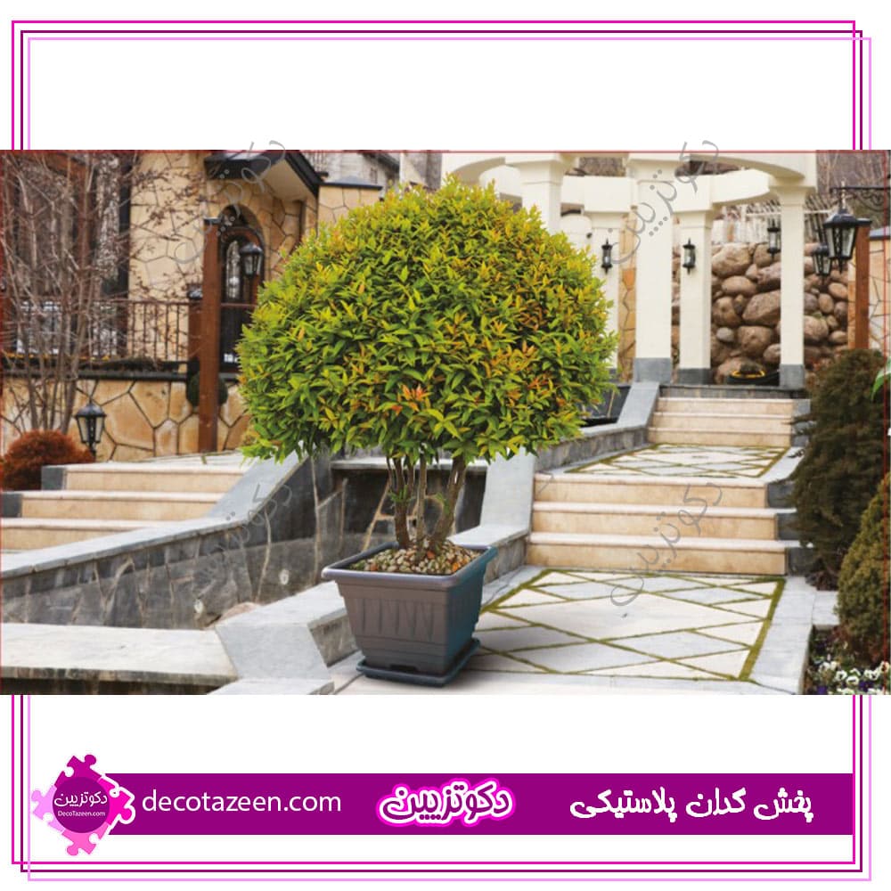 گلدان پلاستیکی مربع درجه یک 40 سانت کد 116 | تک و عمده — تصویر ۲