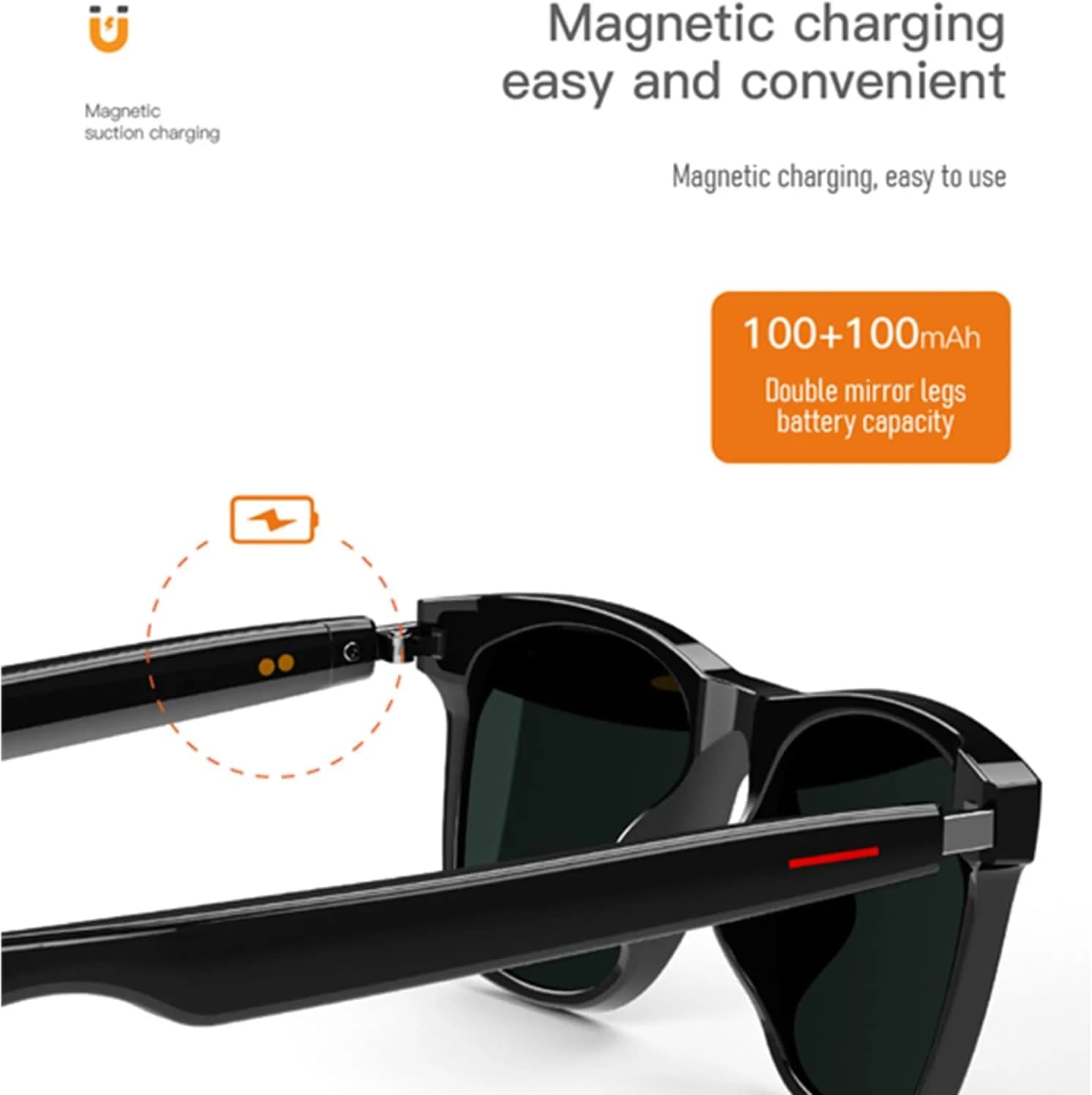 عینک هوشمند SMART GLASSES مدل E10 — تصویر ۲