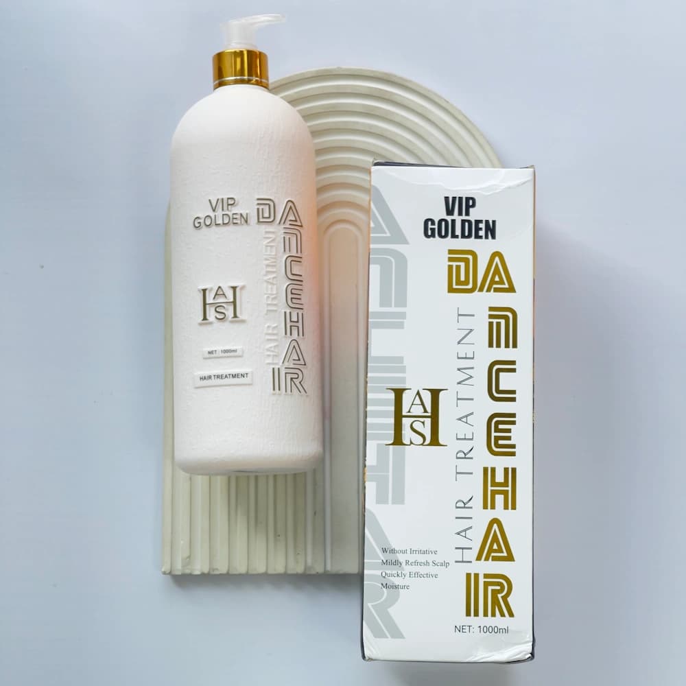 ماسک مو دنس هیر مدل VIP Golden حجم 1000 میلیلیتر؛ مناسب موهای آسیبدیده و وز | DANCE HAIR VIP GOLDEN HAIR MASK