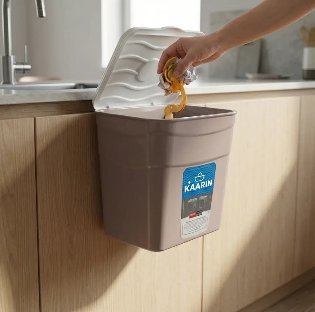 سطل زباله کابینتی کارین مدل اطلس گنجایش 7 لیتر — تصویر ۱۱