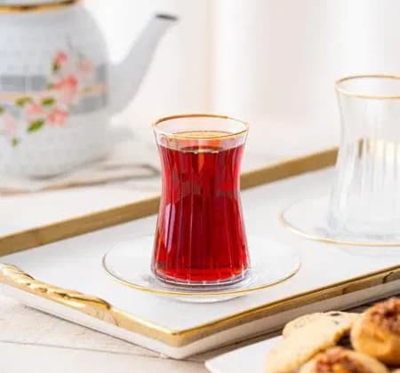 ست چای خوری لب طلایی پاشاباغچه DNZ-ART-0345