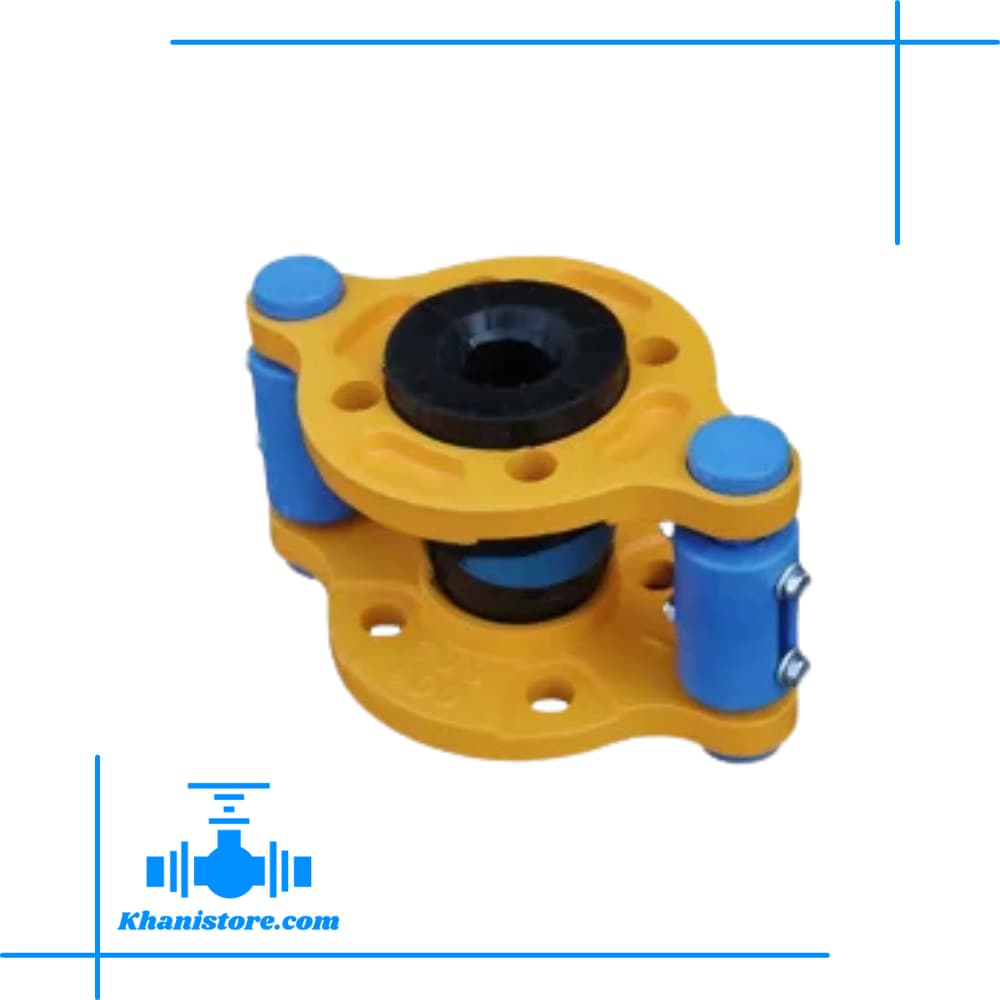 لرزه گیر لاستیکی مهاردار آبی PN16 ارتعاشات صنعتی ایران