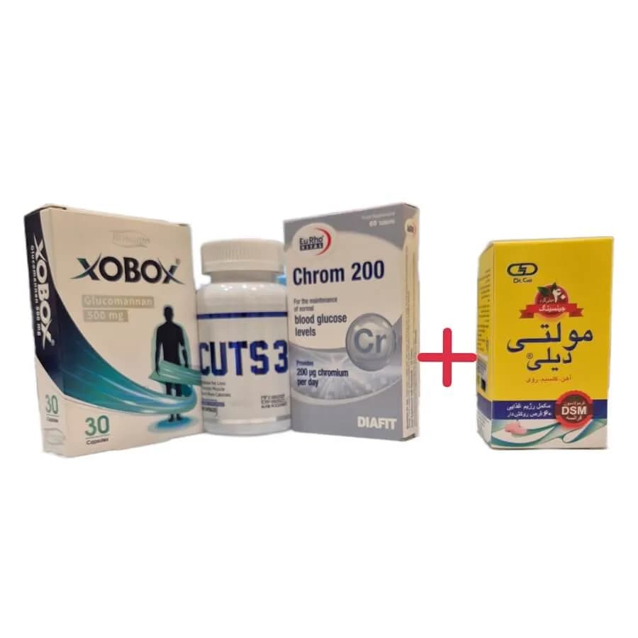 پک لاغری سه ماهه +مولتی ویتامین هدیه