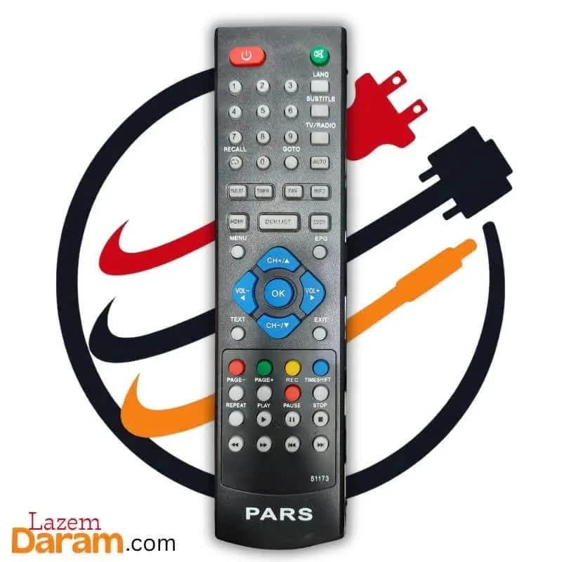 ریموت کنترل گیرنده دیجیتال پارس PARS مدل 51173