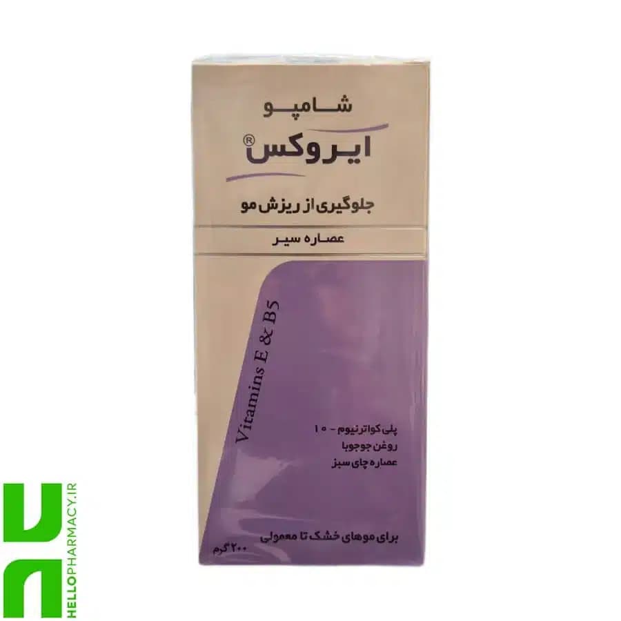 شامپو ضد ریزش عصاره سیر ایروکس 200میلی لیتر