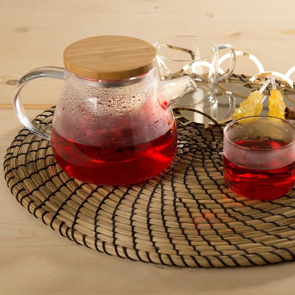 قوری شیشه ای بنتاتی Bentati صافی دار 600 میل مدل BN1682 — تصویر ۲