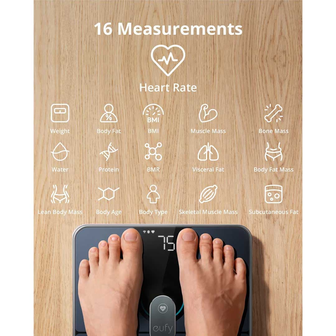 ترازو هوشمند ورزشی یوفی مدل Eufy Smart Scale P2 Pro T9149 — تصویر ۶