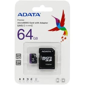 کارت حافظه microSD ای دیتا ظرفیت 64 گیگابایت با گارانتی مادام العمر