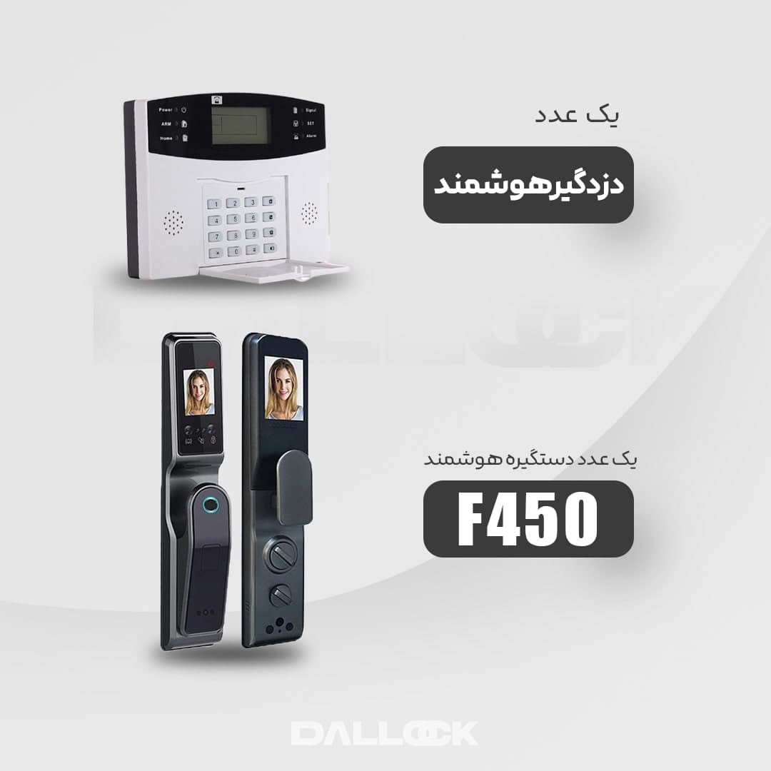 پکیج دزدگیر هوشمند و دستگیره هوشمند F450