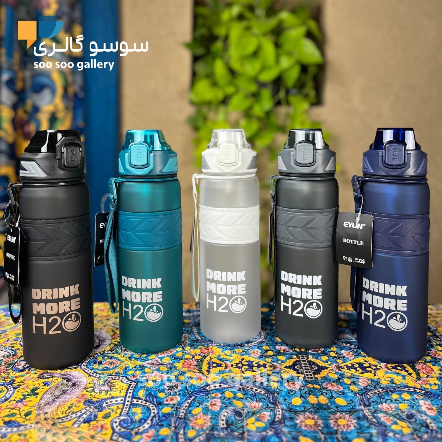 قمقمه باشگاهی H2O برند ایون 1 لیتری