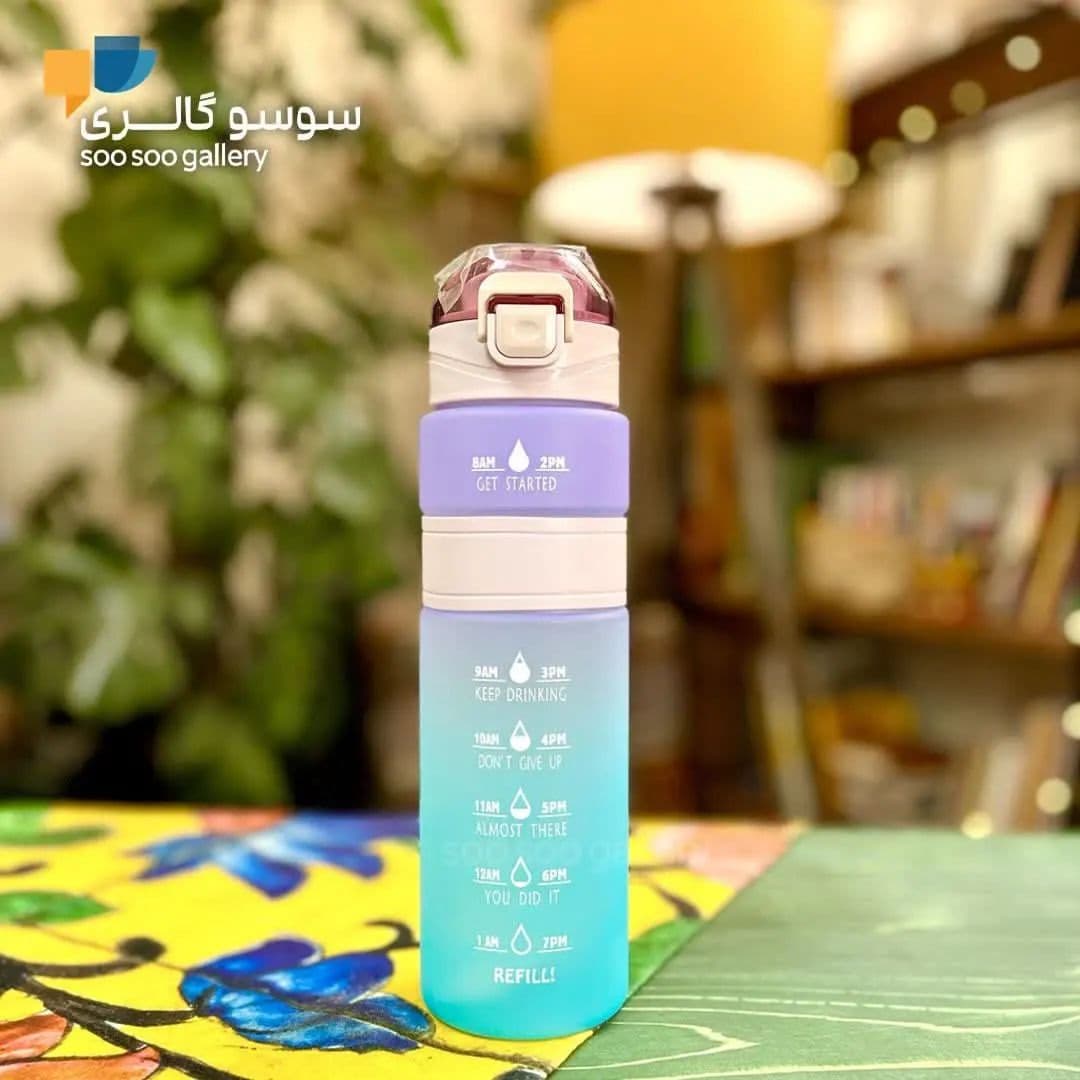قمقمه ورزشی کمر سیلیکونی قفل دار REFILL! — تصویر ۳