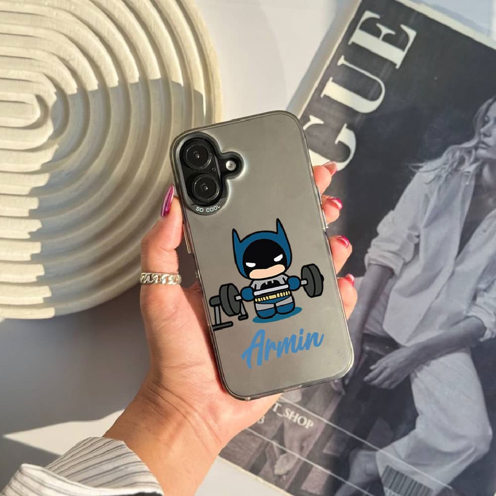 قاب سوکول چاپی سفارشی به اسم دلخواه (کد 0589) مدل کیتی و بتمن | Socool مناسب برای گوشی موبایل سامسونگ Samsung Galaxy A12 / A13 / A14 / A15 / A21S / A22 4G / A23 / A24 / A25 / A30S / A31 / A32 4G / A32 — تصویر ۲
