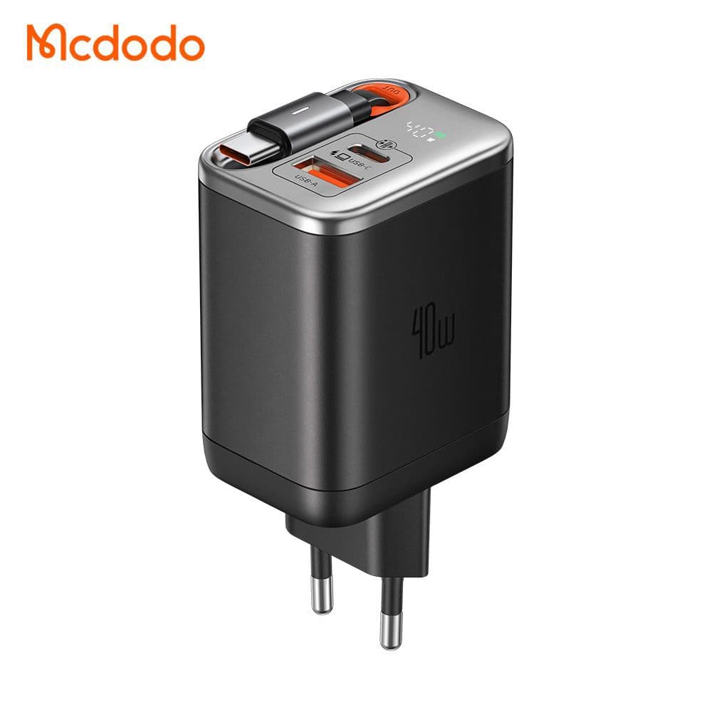 شارژر دیواری 2 پورت 40 وات مک دودو مدل MCDODO CH-428 GaN — تصویر ۲