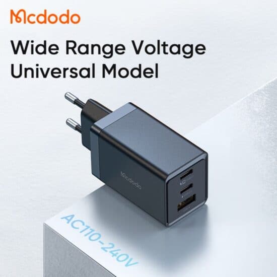 شارژر دیواری مینی 3 پورت 67 وات مک دودو MCDODO CH-1541 — تصویر ۳